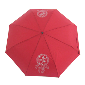 Ομπρέλα Βροχής Ombrelli Figaro 5014 Αντιανεμική κόκκινη χειροκίνητη